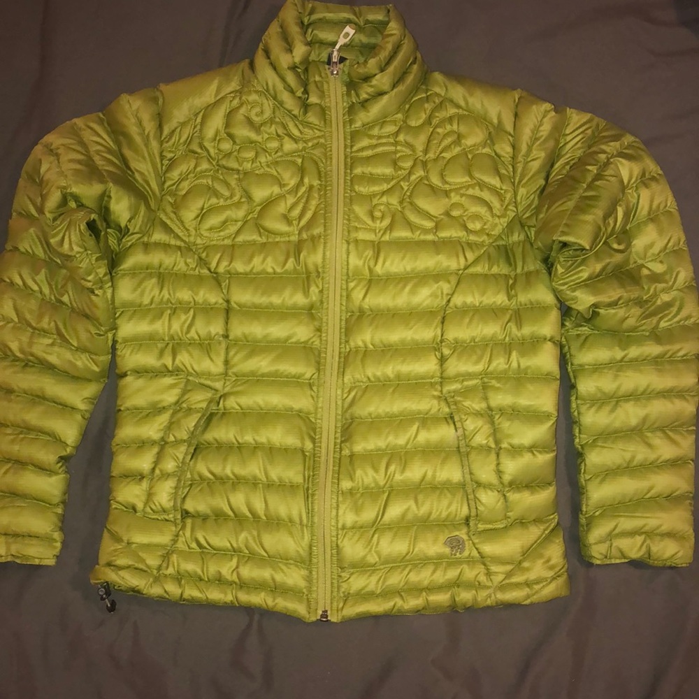 Down jacket.